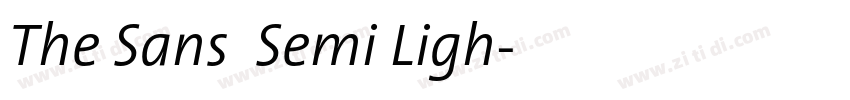 The Sans  Semi Ligh字体转换